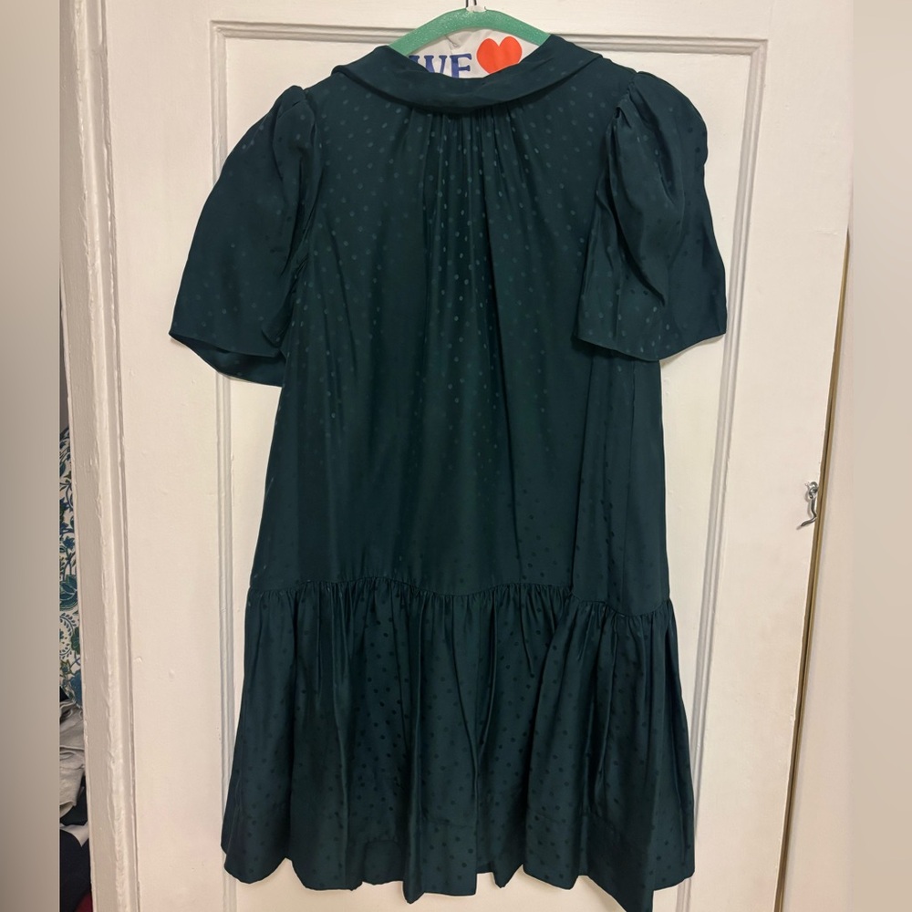 Tanya Taylor Dark Green Rosie Dress